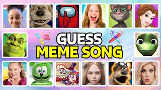 Guess The Meme Song amp The Singer Salish Matter Rebecca Zamolo Cali Sade Jojo Siwa [upl. by Ahsitram563]