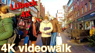 Walking in LÜBECK  Germany 🇩🇪  4K Ultra HD  city tour lubeck [upl. by Aihk]