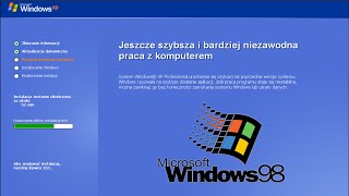 Installing Windows XP from Windows 98 win98 experiment [upl. by Turoff]