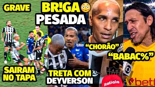 A PR0VOCAÇÃ0 BlZARRA DE DEYVERSON APÓS BRGA GENERALIZADA ENTRE JOGADORES DO CRUZEIERO E ATLÉTICO [upl. by Eivad486]