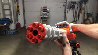 ShowcaseSetupDemo and FPS Test Ferven Toys Gatling Gun M134 Gel Ball Blaster [upl. by Chrissie]