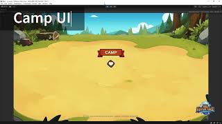 2D Animation Timelapse  Camp UI  Reel Adventure  Unity [upl. by Mahla]