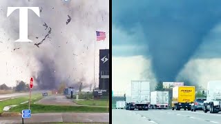 Tornado rips through Nebraska causing quotsignificant damagequot [upl. by Puff]