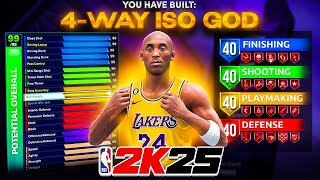 BEST GUARD BUILD in NBA 2K25 NEW INSIDEOUT ISO CREATOR BUILD Best Build NBA 2k25 [upl. by Ahoufe948]