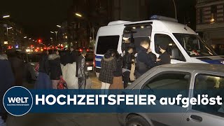 POLIZEI löst HOCHZEIT auf 60 Hochzeitsgäste verstoßen in Berlin gegen CORONAREGELN [upl. by Ydok]