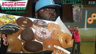 ☆Krispy Kreme Doughnuts Mukbang☆1st JobStoryTime [upl. by Vikki]