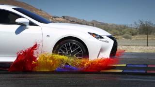 SLOW MOTION LEXUS RC 350 F SPORT WITH ALL WEATHER DRIVE [upl. by Adian]