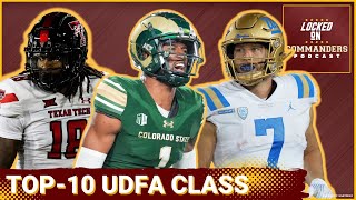 Washington Commanders Top 10 Undrafted Free Agent Class  Chigozie Anusiem Tyler Owens Lead the Way [upl. by Audrie]