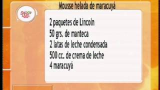 Sabor a Mi  Receta Mousse de Maracuyá [upl. by Sakmar]