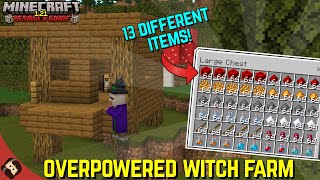 The BEST Witch Farm In Minecraft  Minecraft Bedrock Guide 121 EP25 [upl. by Anippesuig103]