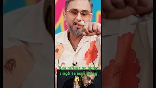 Raftaar ne honey singh se🙏 mafi mangi 😱shorts [upl. by Euqinim]