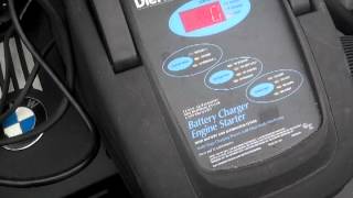 BMW Connecting Battery Charger For Charging and Maintaining How To Connect a BMW trickle Charger [upl. by Atilrac]