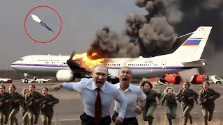 PUTIN Horrific Incident Putins Presidential Plane Destroyed By US At Russian Airport [upl. by Isnam]