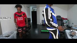 Speed and pogba showing dance movesishowspeed speed speedlive pogba football dance [upl. by Trista480]