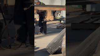 Moving roll off rails onto a new truck [upl. by Dorelle]