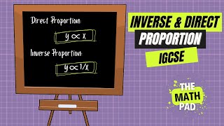 Direct and Inverse Proportion  Algebra  CIE  IGCSE  0580  0980  Extended  Olevels [upl. by Treva]