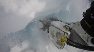 Simex TF Cutter Heads for excavator working inside the Langjökull glacier Iceland [upl. by Amada752]