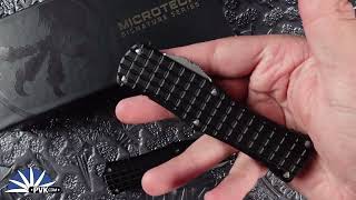 Microtech Hera Single Edge Stonewash Blade Black Frag Handle [upl. by Lusa228]