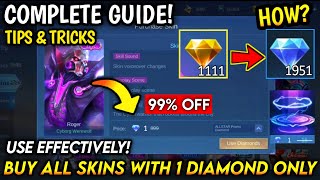 TUTORIAL HOW TO USE PROMO DIAMONDS 2024 TIPS amp TRICKS  BUY EPIC SKIN 1 DIAMOND  MLBB [upl. by Yhotmit]