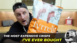 The most EXPENSIVE crisps Ive EVER bought  Tyrrells Posh Prawn Cocktail Crisps REVIEW [upl. by Griseldis]