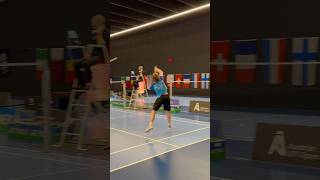 Austrian U17 Open Doubles Semifinal badminton badmintonmatch badmintondoubles [upl. by Iveksarap]