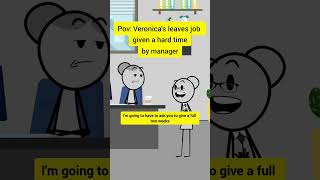 Verinika leaves job given a hard time by manager animation funnyvideo gplus comedy [upl. by Giorgia203]