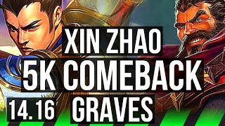 XIN ZHAO vs GRAVES JGL  5k comeback 36k DMG 700 games  EUW Master  1416 [upl. by Aillij]