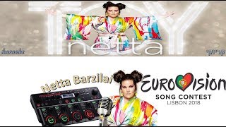 נטע ברזילי – אירוויזיון 2018  karaoke Netta  TOY  קריוקי [upl. by Ettedanreb714]