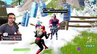 Nick Eh 30 reacts to NEW Shield Kegs in Fortnite [upl. by Ahto]