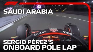 Sergio Pérezs Pole Lap  2022 Saudi Arabian Grand Prix  Pirelli [upl. by Quita516]