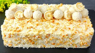 Raffaello Torte so saftig und so lecker Kuchen der auf der Zunge zergeht [upl. by Aubreir]