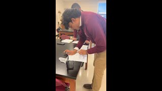 Fingerprinting in Forensics Class  Fordham Prep [upl. by Stormie]