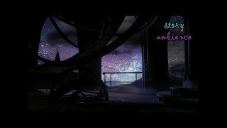 🎧 Hogwarts Astronomy Tower Ambience  Rain Wind and Owls  Harry Potter ASMR [upl. by Kere500]