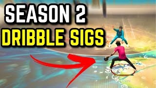 90 w PLAYGLASS DROPS BEST SIGS AFTER SEASON 2  BEST DRIBBLE ANIMATIONS NBA 2K22 CURRENT GEN [upl. by Parnell]