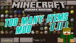 Minecraft PE 01110110 Too Many Items Mod DeutschHD Download [upl. by Venu]