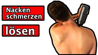 Massagepistole Anwendung Nackenschmerzen lösen [upl. by Renrew]