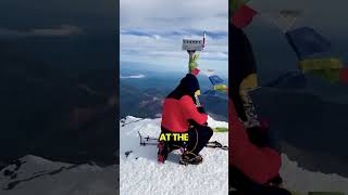 Why Are Climbers Pulling This Handle on Mount Elbrusshorts [upl. by Laved]