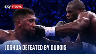 Anthony Joshua defeated by Daniel Dubois in IBF world heavyweight title fight [upl. by Koeppel]