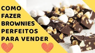 Como Fazer Brownies perfeitos para vender  Como Fazer Brownie [upl. by Grete]