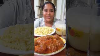 mukbang comendo muito almôndegas gratinada no molho macarrão parafuso suco de umbo [upl. by Raseta]