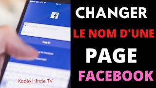 Changer nom page facebook Comment changer le nom dune page facebook2022 [upl. by Boorman]