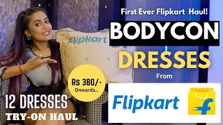 Trendy Bodycon Dresses from FLIPKART 😍 Tryon  Honest Review  gimaashi [upl. by Laws281]