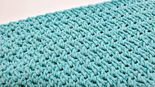 Crochet Easy Stitch For Blankets Scarfs  Crochet Loop Variation Stitch [upl. by Nodroj]