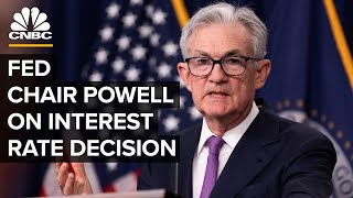 Federal Reserve Chair Jerome Powell speaks after Fed holds interest rates steady — 110123 [upl. by Chita]