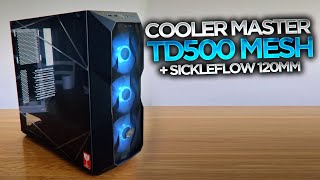 Buena Ventilación con RGB  Gabinete Cooler Master TD500 Mesh  Ventiladores Sickeflow REVIEW [upl. by Down]