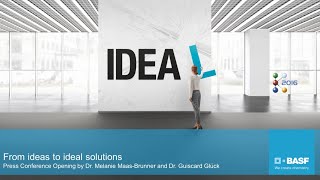 Opening – From ideas to ideal solutions [upl. by Kennie]