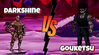 Superalloy Darkshine Vs Gouketsu one punch man fights  mugen [upl. by Iohk]