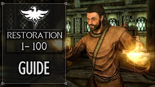 Skyrim  Level Up Restoration To 100 FAST 2024 [upl. by Etan]