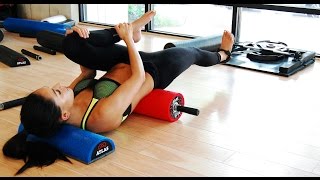 At Home Neck and Back Decompression using a Foam Roller for Back Pain amp Neck Pain [upl. by Barta267]