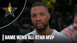 Damian Lillard on winning the AllStar MVP Its an HONOR 🏆  NBA on ESPN [upl. by Liza939]